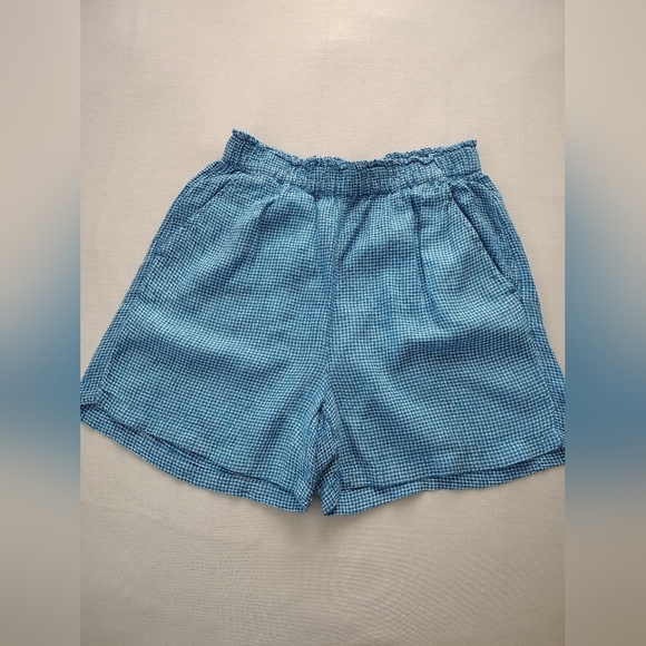 C&C California Pants - C & C California Blue Gingham Women's Shorts Size S